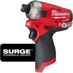 .MILWAUKEE. Visseuse à Chocs Hydraulique Silencieuse SURGE Hex 1/4" FUEL 12V M12 FID-0 (machine Seule) | 4933464972 - Milwaukee
