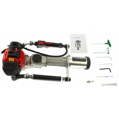 Varan Motors - NEGPD-04 Enfonce-pieux Thermique 32.7cc 1.2cv Pilon à Poteau 20 à 55 Joules - Rouge 5 Varan Motors - NEGPD-04 Enfonce-pieux Thermique 32.7cc 1.2cv Pilon à Poteau 20 à 55 Joules - Rouge – Image 3
