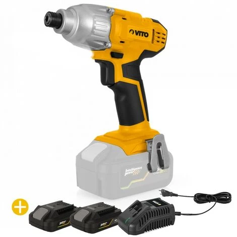 VITO PRO-POWER Visseuse 20V Sans Fil + 2 Batteries Lithium 2AH + Chargeur Rapide VITO 180Nm 3 VITO PRO-POWER Visseuse 20V Sans Fil + 2 Batteries Lithium 2AH + Chargeur Rapide VITO 180Nm