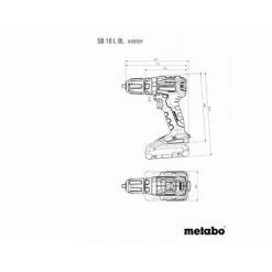 Perceuse à Percussion METABO - SB 18V - L BL 2 X 4,0 Ah Li-HD, ASC 55, Coffret - 602331800