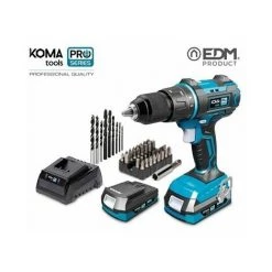 KOMA TOOLS Perceuse à Percussion - 20V - 2 Batteries 2.0Ah Et Chargeur