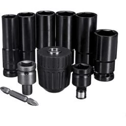 ZEBRAA 10pcs Tournevis Clé à Chocs Perceuse à Tête