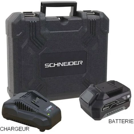 SCHNEIDER ELECTRIC PERCEUSE VISSEUSE A PERCUSSION BRUSHLESS 20V 60Nm BATTERIE SCHNEIDER S50505 4 SCHNEIDER ELECTRIC PERCEUSE VISSEUSE A PERCUSSION BRUSHLESS 20V 60Nm BATTERIE SCHNEIDER S50505 – Image 2