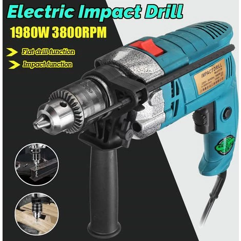 AUGIENB Perceuse Visseuse électrique Domestique 220V 1980W 3800 Tr / Min 6 AUGIENB Perceuse Visseuse électrique Domestique 220V 1980W 3800 Tr / Min – Image 4