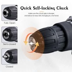 AUGIENB Perceuse Sans Fil 3 In1 95Nm 2 Vitesses 23 TorqueTool Pour Makita 18V -Perceuse Soldes 2022 24485633 5