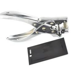 DEVENIRRICHE Tenue à La Main 2 En 1 Trou De Fente Pour Carte D'identité Et Trou Rond Poinçon En Métal Perforateur Pince Outil De Poinçonnage Pour Badge De Carte D'identité étiquette De Photo En PVC -Perceuse Soldes 2022 24574686 4