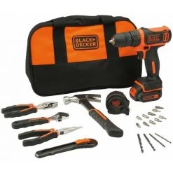BLACK & DECKER BLACK+DECKER BDCDC18HTSA Perceuse Visseuse 18V 1x Batterie Et Un Sac