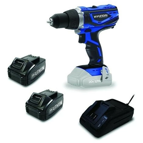 HYUNDAI Perceuse Percussion Sans Fil 20 V 40 Nm - Nombre De Batterie(s) Lithium 2 HPP20V2B4A 3 HYUNDAI Perceuse Percussion Sans Fil 20 V 40 Nm - Nombre De Batterie(s) Lithium 2 HPP20V2B4A