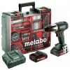 Metabo Perceuse à Percussion Sans Fil SB 18 LT Set, 18V 2x2Ah Li-Ion, Chargeur ASC 55, Coffret, Atelier Mobile - 602103600 -Perceuse Soldes 2022 2608559 1