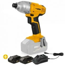 VITO PRO-POWER Visseuse à Percussion 20V Lithium + 2 Batteries 2AH VITO EGO LI + 32 Embouts + Chargeur Rapide -Perceuse Soldes 2022 26370098 4