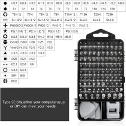 LITZEE 115 En 1 Tournevis Precision Kit Tools, Portable Kit Tournevis De Précision Magnétique Tournevis Outils De Réparation Pour Ordinateur/Laptop/iPhone/Lunettes/Montre/Smartphone (Gris) -Perceuse Soldes 2022 26862634 2
