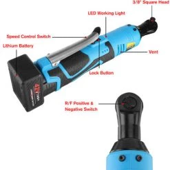 MOHOO 42V 90N.m 3/8 "Clé à Cliquet électrique Sans Fil Kit De Batterie Et Chargeur Pour Outil 2 Batteries 8 MOHOO 42V 90N.m 3/8 "Clé à Cliquet électrique Sans Fil Kit De Batterie Et Chargeur Pour Outil 2 Batteries -Perceuse Soldes 2022 26882169 2