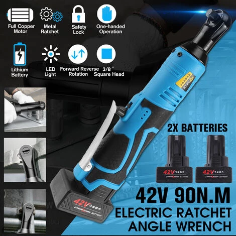 MOHOO 42V 90N.m 3/8 "Clé à Cliquet électrique Sans Fil Kit De Batterie Et Chargeur Pour Outil 2 Batteries 5 MOHOO 42V 90N.m 3/8 "Clé à Cliquet électrique Sans Fil Kit De Batterie Et Chargeur Pour Outil 2 Batteries – Image 3