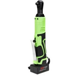 MOHOO 42V 100Nm Clés à Cliquet électriques Clés à Choc électrique Sans Fil 3/8 Pouces Rechargeables à Angle Droit 2 Batterie + 7 Prises