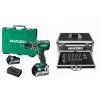 Perceuse à Percussion 18V 5.0Ah DV18DBSLWJZ HIKOKI - Coffret Alu Accessoires 100 Pièces - Batterie + Chargeur + Mallette - DV18DBSLWJZACC -Perceuse Soldes 2022 27033768 1