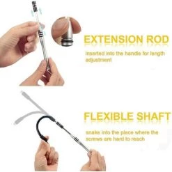 LITZEE Kit Tournevis De Précision Magnétique 60 En 1, Tournevis Outils De Réparation Pour Portable, Ordinateur, Lunettes,Laptop,Appareil 10 LITZEE Kit Tournevis De Précision Magnétique 60 En 1, Tournevis Outils De Réparation Pour Portable, Ordinateur, Lunettes,Laptop,Appareil -Perceuse Soldes 2022 27114565 4