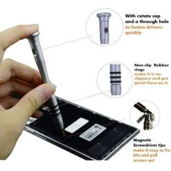 LITZEE Kit Tournevis De Précision Magnétique 60 En 1, Tournevis Outils De Réparation Pour Portable, Ordinateur, Lunettes,Laptop,Appareil 11 LITZEE Kit Tournevis De Précision Magnétique 60 En 1, Tournevis Outils De Réparation Pour Portable, Ordinateur, Lunettes,Laptop,Appareil -Perceuse Soldes 2022 27114565 5