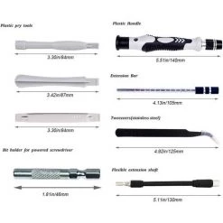 LITZEE Mini Tournevis Magnétique De Précision 135 En 1 - Kit D'outils De Réparation Pour IPhone, Ordinateur Portable, Montre Avec Organiseur De Rangement, Noir 9 LITZEE Mini Tournevis Magnétique De Précision 135 En 1 - Kit D'outils De Réparation Pour IPhone, Ordinateur Portable, Montre Avec Organiseur De Rangement, Noir -Perceuse Soldes 2022 27114570 3