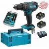 Perceuse Visseuse à Percussion Makita 18V 62Nm DHP482 + 2 Batt 5 Ah + 30 Embouts De Vissage + Porte-embout Magnétique -Perceuse Soldes 2022 27173834 1