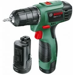 Perceuse-visseuse Sans Fil Bosch - EasyDrill 1200 (Livrée Avec: Chargeur, 1 Embout De Vissage Double Et 2 Batteries 12V-1,5Ah)