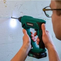 VONROC Marteau Perforateur Sans Fil 20V VPower - Sans Batterie, Ni Chargeur. SDS-plus, Forets Et Embouts De Vissage Inclus -Perceuse Soldes 2022 27768981 5