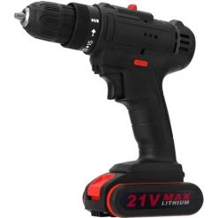 HAPPYSHOPPING Outil De Forage Electrique Multifonction Perceuse Rechargeable Au Lithium Norme Europeenne 220V, 2 Piles Et 21V 9 HAPPYSHOPPING Outil De Forage Electrique Multifonction Perceuse Rechargeable Au Lithium Norme Europeenne 220V, 2 Piles Et 21V -Perceuse Soldes 2022 28001528 3