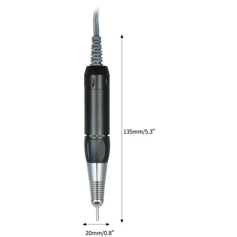 HAPPYSHOPPING Manche De Rechange Pour Polisseuse A Ongles 202 Manche Assortie Pour Polisseuse Electrique Manche De Broyeur, Noir - Noir 5 HAPPYSHOPPING Manche De Rechange Pour Polisseuse A Ongles 202 Manche Assortie Pour Polisseuse Electrique Manche De Broyeur, Noir - Noir – Image 3