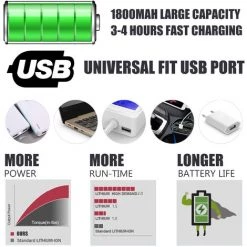 ASUPERMALL Tournevis Sans Fil 47Pcs 3.5Nm Electrique Jeu De Tournevis 3.6V 1800Mah Usb Rechargeable Cle A Cliquet Avant Led Reglable 2 Position Avec Carry Box -Perceuse Soldes 2022 28062917 3