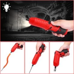 ASUPERMALL Tournevis Sans Fil 47Pcs 3.5Nm Electrique Jeu De Tournevis 3.6V 1800Mah Usb Rechargeable Cle A Cliquet Avant Led Reglable 2 Position Avec Carry Box -Perceuse Soldes 2022 28062917 4