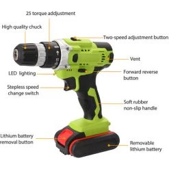 ASUPERMALL 21V Electrique Perceuse Sans Fil Haute Puissance Batterie Au Lithium Rechargeable Sans Fil Perceuses Main Accueil Bricolage Outils Electriques -Perceuse Soldes 2022 28077832 4