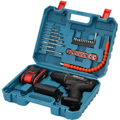 KKMOON 21VF Menage Multifuctional Perceuse Electrique Mini Tournevis Rotation Vitesses Moyens Reglables Torques 4 KKMOON 21VF Menage Multifuctional Perceuse Electrique Mini Tournevis Rotation Vitesses Moyens Reglables Torques – Image 2