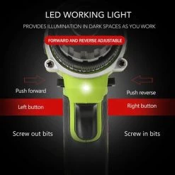 HAPPYSHOPPING Perceuse Electrique Au Lithium 21V Perceuse Amain Abatterie Au Lithium Rechargeable Haute Puissance Avec 2 Batteries Et Un Chargeur, 220V EU -Perceuse Soldes 2022 28356062 3