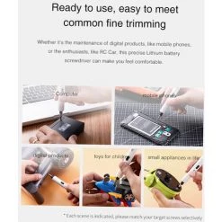 HAPPYSHOPPING Outil De Reparation De Tournevis Electrique De Precision De Batterie Au Lithium D2 Blanc -Perceuse Soldes 2022 28356197 2