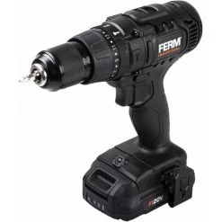 FERM CDM1147P Perceuse Sans Fil à Percussion 20V - 2 Batteries 2.0Ah Li-Ion -Perceuse Soldes 2022 28881043 2