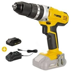 VITO PRO-POWER Perceuse Visseuse 20V + Batterie Lithium 4Ah + 32 Embouts Vissage VITO EGO LI + Chargeur Rapide -Perceuse Soldes 2022 29366626 4