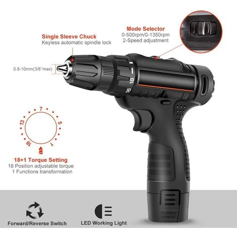 BEARSU 12v Tournevis électrique, Multi-Fonction Rechargeable, électrique Tournevis Batterie Au Lithium Perceuse à Main Outils Ménagers 7 BEARSU 12v Tournevis électrique, Multi-Fonction Rechargeable, électrique Tournevis Batterie Au Lithium Perceuse à Main Outils Ménagers – Image 5