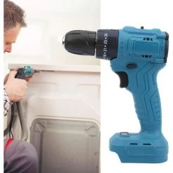 BEARSU Perceuse à Main éLectrique Sans Balais, Perceuse à Batterie Rechargeable Au Lithium 21 V, Avec Fonction D'éclairage, Pour Percer Les éCrous, Décharger Les éCrous, Percer Le Bois -Perceuse Soldes 2022 29667592 3