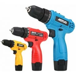 Perle Rare Perceuse Visseuse Sans Fil,Batterie 12V Perceuse Electrique, Outils Complets De Réparation Pour Le Ménage, Le Bureau Et L’Atelier Jaune -Perceuse Soldes 2022 29864213 3