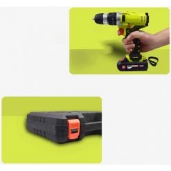 Perle Rare 20 V Perceuse électrique Multifonctionnelle Au Lithium Rechargeable Perceuse électrique Perceuse à Main Sans Fil Ménage électrique Tournevis Outils Matériels -Perceuse Soldes 2022 29865010 5