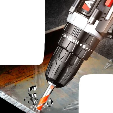 PERLE RARE Perceuse à Main 38V Multifonctionnel Ménage Outil électrique Rechargeable Tournevis électrique 4 PERLE RARE Perceuse à Main 38V Multifonctionnel Ménage Outil électrique Rechargeable Tournevis électrique – Image 2