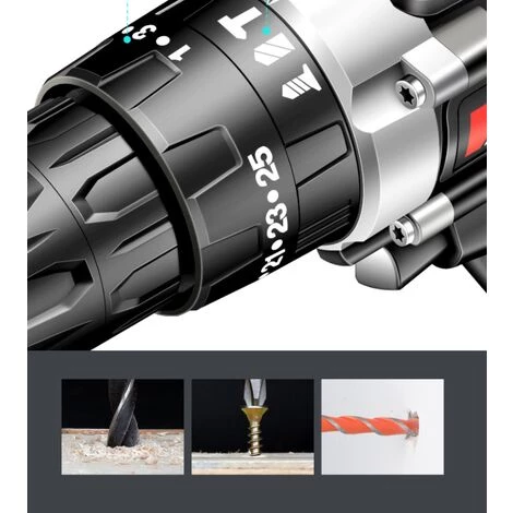 PERLE RARE Perceuse à Main 38V Multifonctionnel Ménage Outil électrique Rechargeable Tournevis électrique 6 PERLE RARE Perceuse à Main 38V Multifonctionnel Ménage Outil électrique Rechargeable Tournevis électrique – Image 4