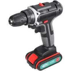 INSMA Perceuse Visseuse électrique 48V 520N.m.?sans Fil 3/8 " 2 Vitesses Avec 1 Batterie -Perceuse Soldes 2022 29974781 3