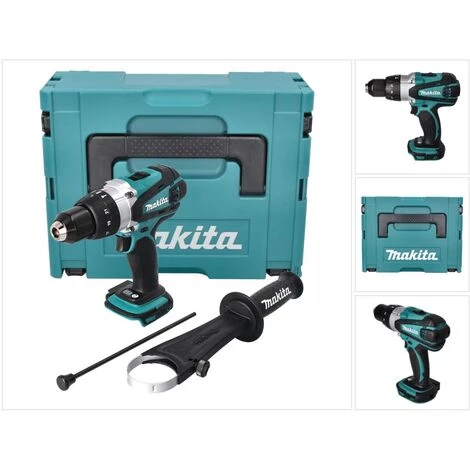 Makita BHP 458 ZJ Perceuse Visseuse à Percussion Sans Fil 18 V Li-Ion + Makita MAKPAC 2 - Sans Batterie, Sans Chargeur 3 Makita BHP 458 ZJ Perceuse Visseuse à Percussion Sans Fil 18 V Li-Ion + Makita MAKPAC 2 - Sans Batterie, Sans Chargeur
