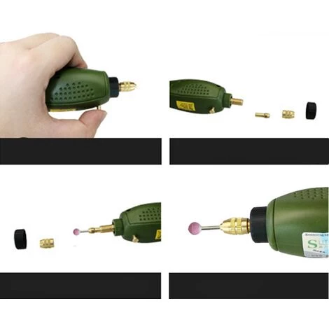 Betterlife Broyeur électrique Perceuse électrique Bricolage Sculpture Nettoyage Mini Ensemble électrique Outil De Polissage A 4 Betterlife Broyeur électrique Perceuse électrique Bricolage Sculpture Nettoyage Mini Ensemble électrique Outil De Polissage A – Image 2