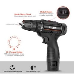 ILoveMilan 12 V Lithium Tournevis électrique Perceuse à Main Sans Fil Ménage électrique Tournevis Tournevis Ensemble Outil Multifonction A -Perceuse Soldes 2022 30028704 4