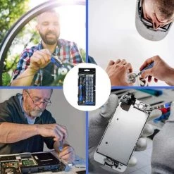 BEARSU Kit Tournevis Précision, Kit Outil De Réparation, 60 En 1 Coffret Magnétiques Visseuses, Antirouille Et Antioxydant Avec Boîte En Plastique Pour Portable Tablette Ordinateur Lunettes Appareil -Perceuse Soldes 2022 30318154 5