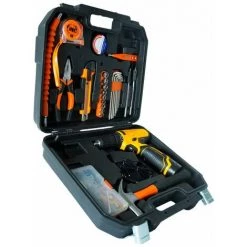 COOFIX Ensemble D'outils à Main Portables Kit D'outils Multifonction De Réparation Domestique 12V Perceuse électrique Sans Fil -Perceuse Soldes 2022 31061571 3