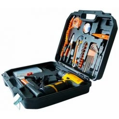 COOFIX Ensemble D'outils à Main Portables Kit D'outils Multifonction De Réparation Domestique 12V Perceuse électrique Sans Fil -Perceuse Soldes 2022 31061571 4