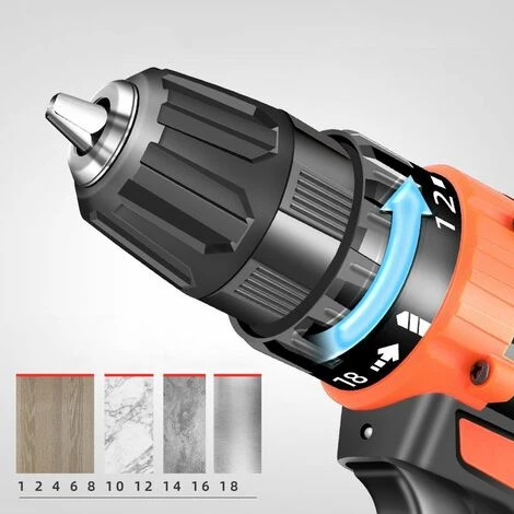 COOFIX Perceuse à Main électrique Domestique, Tournevis électrique Au Lithium à Deux Vitesses, Pistolet, Perceuse à Percussion, Outil électrique Sans Fil 4 COOFIX Perceuse à Main électrique Domestique, Tournevis électrique Au Lithium à Deux Vitesses, Pistolet, Perceuse à Percussion, Outil électrique Sans Fil – Image 2