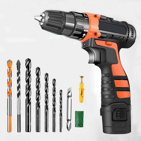 COOFIX Perceuse à Main électrique Domestique, Tournevis électrique Au Lithium à Deux Vitesses, Pistolet, Perceuse à Percussion, Outil électrique Sans Fil 5 COOFIX Perceuse à Main électrique Domestique, Tournevis électrique Au Lithium à Deux Vitesses, Pistolet, Perceuse à Percussion, Outil électrique Sans Fil – Image 3